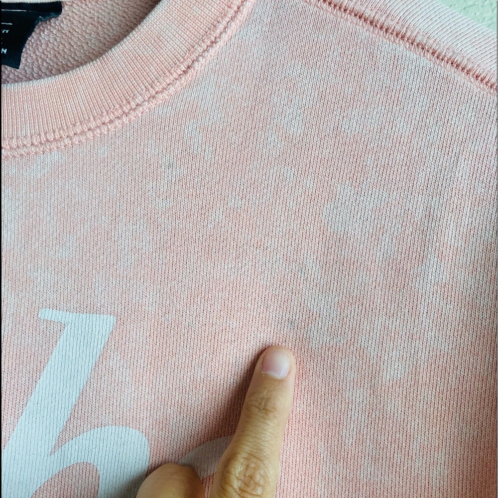 Nike Bleached Coral Summit Crew Crop Sweater S - Picture 9 of 11